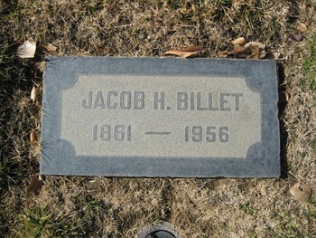 Billet, Jacob Henry gravesite