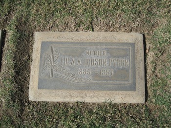Dodson Pyron, Lula Adella gravesite