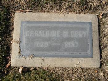 Drey, Geraldine May gravesite
