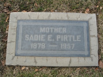 Pirtle,   Sadie E. gravesite