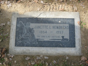 Hendricks, Janette Louise gravesite