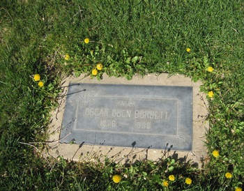 Dorsett,   Oscar Oden gravesite