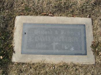 McElroy, E. Davis gravesite