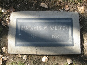 Babcock, Benjamin Wilbur gravesite