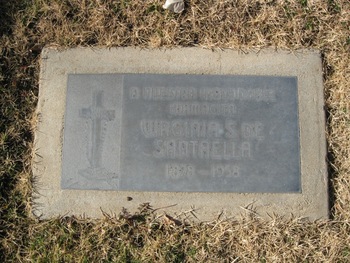 de Santaella,   Virginia Sanchez gravesite