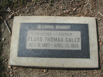 Caler, Floyd Thomas gravesite