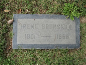 Brunskill, Minnie Irene gravesite