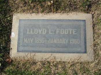 Foote, Lloyd Leslie gravesite