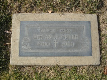 Meyer, Edgar Jacob gravesite