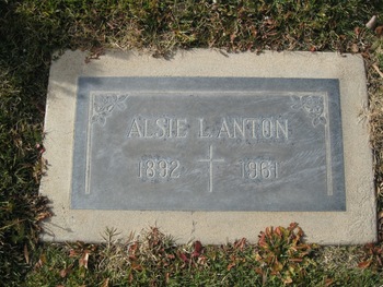 Anton, Alsie L. gravesite