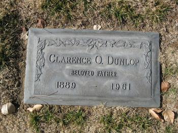 Dunlop,   Clarence O. gravesite