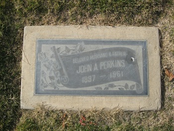 Perkins, John Alfred gravesite