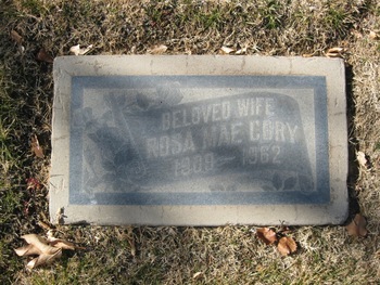 Cory, Rosa Mae gravesite