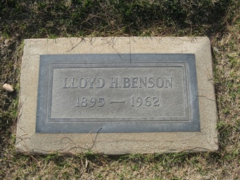 Benson, Lloyd H. gravesite