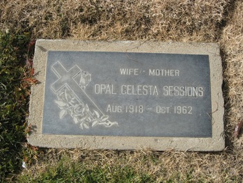 Sessions, Opal C. gravesite