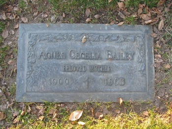 Bailey, Agnes Cecelia gravesite