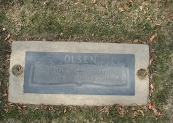 Olsen, Alfred Oscar gravesite