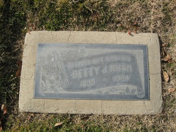 Rush,   Elizabeth J. ('Betty') gravesite
