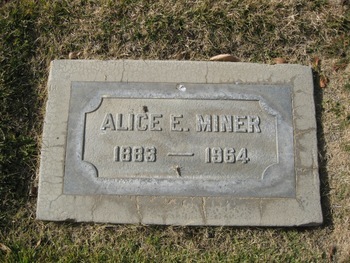 Miner, Alice E. gravesite