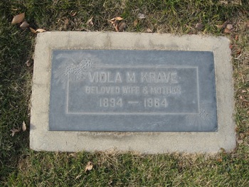 Krave, Viola Matilda gravesite