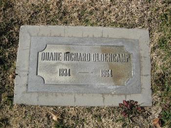 Oldencamp,   Duane Richard gravesite