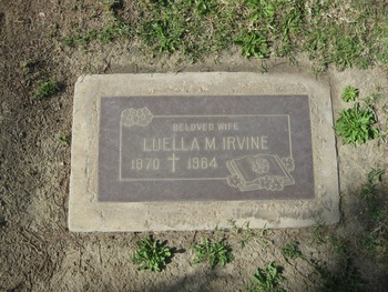 Irvine, Luella gravesite