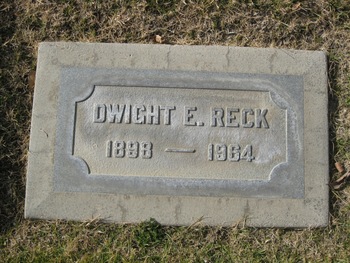 Reck, Dwight E. gravesite