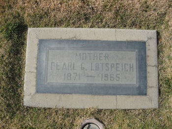 Lotspeich, Pearl G. gravesite