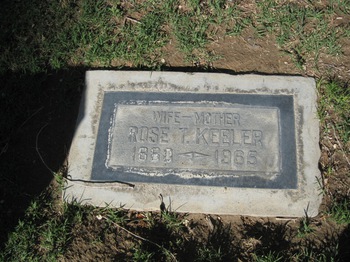 Keeler, Rose Theresa gravesite