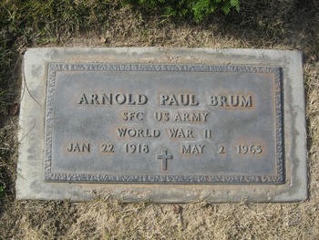 Brum, Arnold Paul gravesite