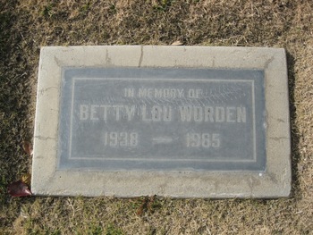 Worden,   Betty Lou gravesite