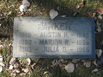 Parker, Julia gravesite