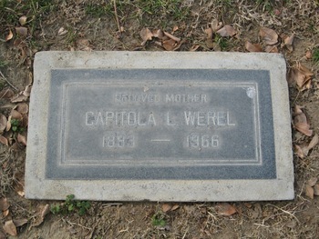 Werel, Capitola Lenore gravesite