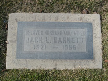 Barnett, Jack Lavern gravesite