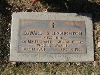 Broughton, Edward Samuel gravesite