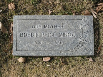 Minga, Bobbie Price gravesite