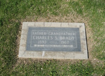 Brady, Charles Sherman gravesite