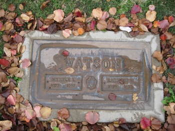 Watson, Myrtle Laura ('Zimmerman') gravesite
