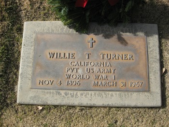 Turner, Willie Thomas gravesite