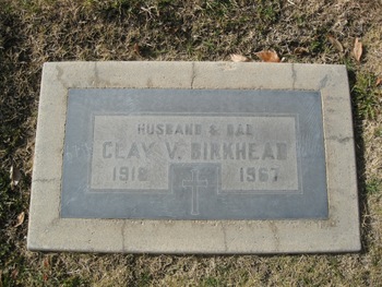 Birkhead, Clay Vernon gravesite