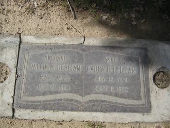 Redman,   William Morris ('Willie May') gravesite