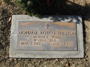 Hudson,   Donald Rosco gravesite