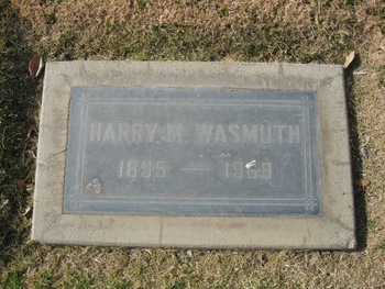 Wasmuth, Harry Maurice gravesite