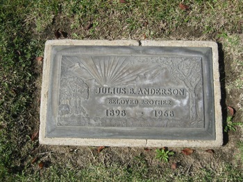 Anderson, Julius Bernard gravesite