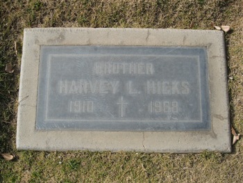 Hicks, Harvey Lee gravesite
