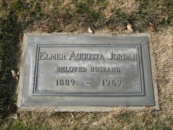 Jordan,   Elmer Augusta gravesite