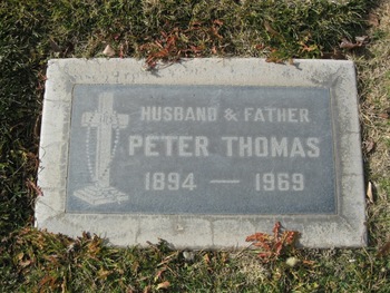 Thomas, Peter gravesite