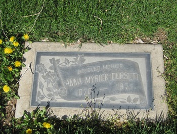 Dorsett, Georgia Anna gravesite