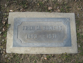 Bowers, Fredrick Marion ('Fred') gravesite