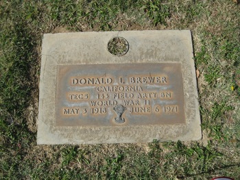 Brewer, Donald Lee gravesite